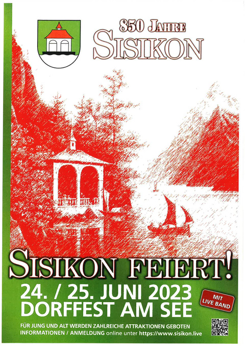 Flugblatt 850 Jahre Sisikon