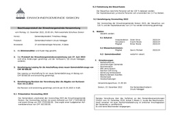 Beschlussprotokol 12.12.2022 Beschlussprotokoll 12.12.2022